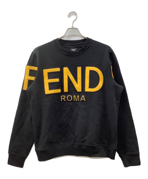 FENDI（フェンディ）FENDI (フェンディ) ロゴスウェット ブラック サイズ:Mの古着・服飾アイテム