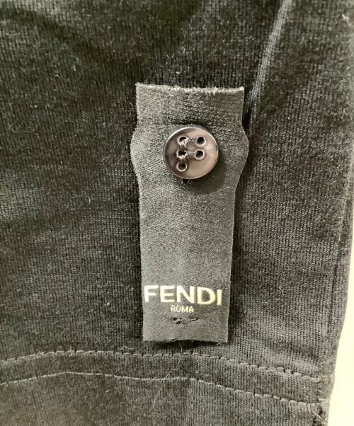 FENDI（フェンディ）FENDI (フェンディ) FFロゴスパンコールTシャツ ブラック サイズ:Lの古着・服飾アイテム