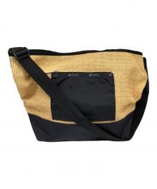 LeSportsac（レスポートサック）の古着「ショルダーバッグ」｜ブラック×ナチュラル