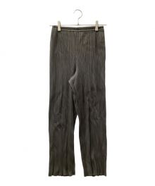 PLEATS PLEASE（プリーツプリーズ）の古着「プリーツパンツ」｜グレー