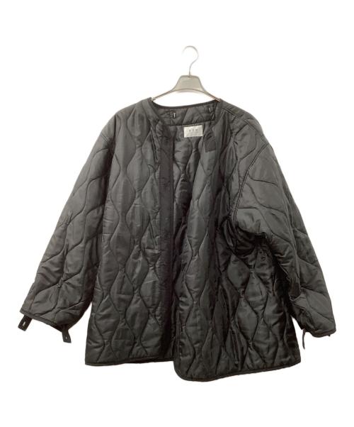 Adam et Rope（アダム エ ロペ）Adam et Rope (アダム エ ロペ) ライナー付スタンドカラーコート ブラック サイズ:Lの古着・服飾アイテム