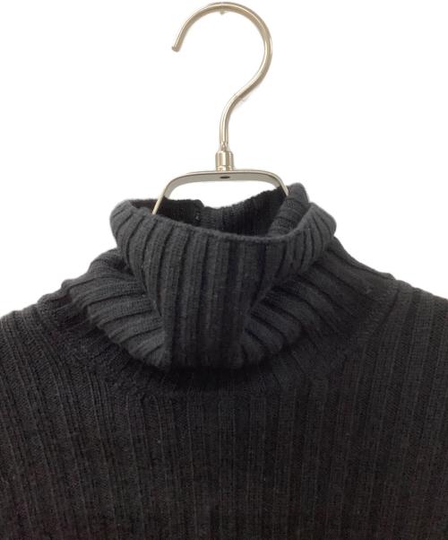 CHANEL（シャネル）CHANEL (シャネル) リブタートルネックニット ブラック サイズ:38の古着・服飾アイテム
