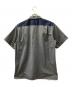 stussy (ステューシー) 刺繍ワークシャツ グレー×ネイビー サイズ:XL：9000円