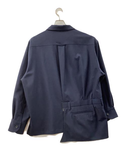 KOLOR（カラー）KOLOR (カラー) アシンメトリーシャツジャケット ネイビー サイズ:1の古着・服飾アイテム
