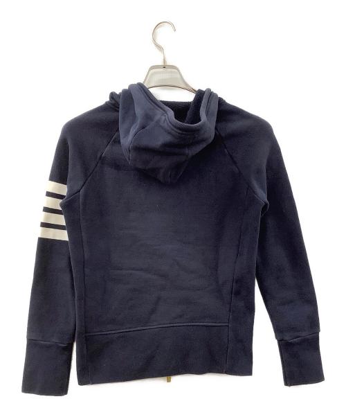 Thom Browne（トムブラウン）Thom Browne (トムブラウン) 4BAR グラフィックフーディ ネイビーの古着・服飾アイテム