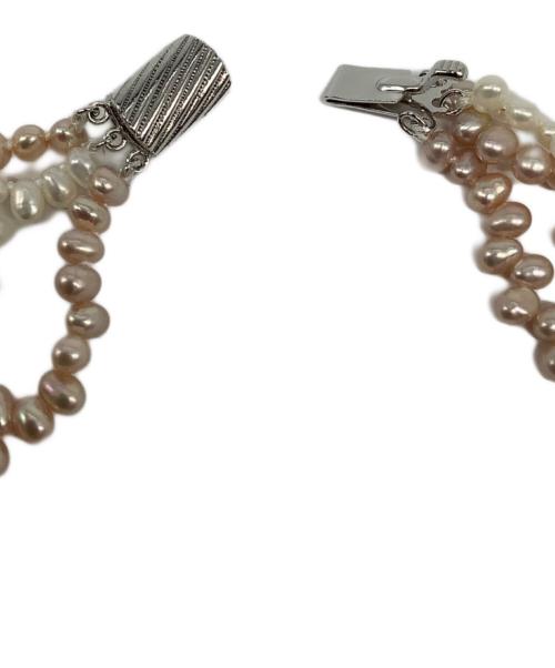 ISETAN（イセタン）ISETAN (イセタン) 淡水パールネックレス ホワイト×ピンクの古着・服飾アイテム