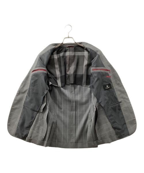 BLACK LABEL CRESTBRIDGE（ブラックレーベル クレストブリッジ）BLACK LABEL CRESTBRIDGE (ブラックレーベル クレストブリッジ) セットアップスーツ グレー サイズ:Lの古着・服飾アイテム