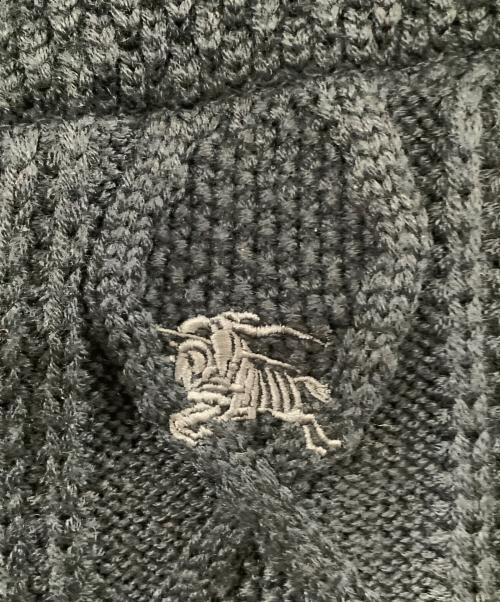 BURBERRY BLACK LABEL（バーバリーブラックレーベル）BURBERRY BLACK LABEL (バーバリーブラックレーベル) 中綿フーデッドニットベスト ネイビー サイズ:2の古着・服飾アイテム