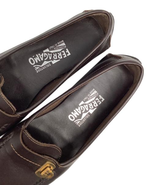 Salvatore Ferragamo（サルヴァトーレ フェラガモ）Salvatore Ferragamo (サルヴァトーレ フェラガモ) ガンチーニ ブラウン サイズ:24.5cmの古着・服飾アイテム