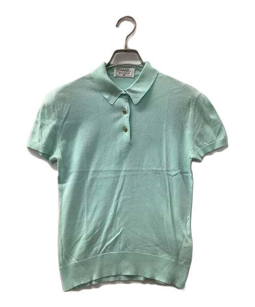 CHANEL（シャネル）CHANEL (シャネル) ゴールドボタン ココマーク スカイブルー サイズ:40の古着・服飾アイテム