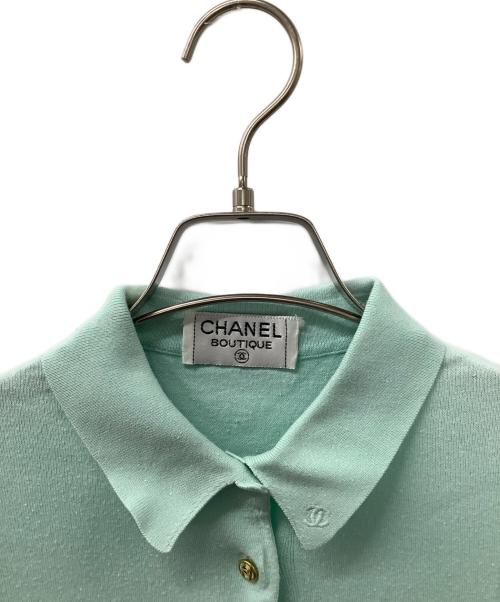 CHANEL（シャネル）CHANEL (シャネル) ゴールドボタン ココマーク スカイブルー サイズ:40の古着・服飾アイテム