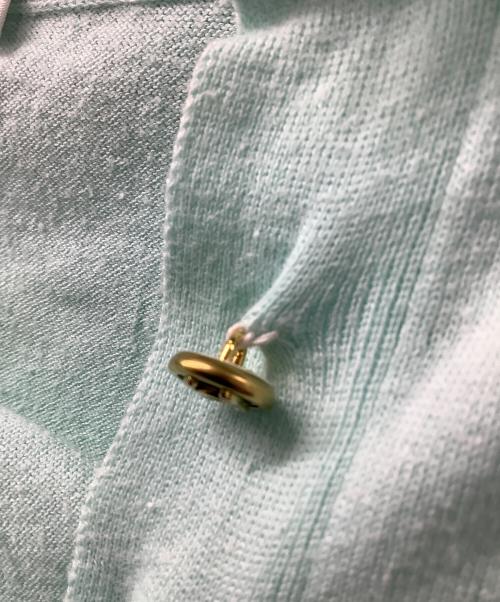 CHANEL（シャネル）CHANEL (シャネル) ゴールドボタン ココマーク スカイブルー サイズ:40の古着・服飾アイテム