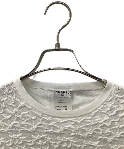 CHANEL（シャネル）CHANEL (シャネル) 15P絞りメッシュ ホワイト サイズ:40の古着・服飾アイテム