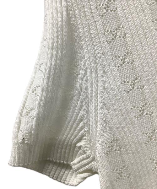 CHANEL（シャネル）CHANEL (シャネル) 半袖ニット ホワイト サイズ:38の古着・服飾アイテム