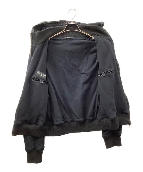 DOLCE & GABBANA（ドルチェ＆ガッバーナ）DOLCE & GABBANA (ドルチェ＆ガッバーナ) 切替ジャケット ブラック サイズ:52の古着・服飾アイテム