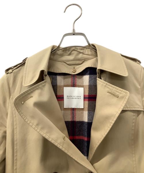 MACKINTOSH PHILOSOPHY（マッキントッシュ フィロソフィー）MACKINTOSH PHILOSOPHY (マッキントッシュ フィロソフィー) ライナーチェックコットンギャバジントレンチコート ベージュ サイズ:38の古着・服飾アイテム