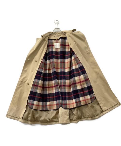 MACKINTOSH PHILOSOPHY（マッキントッシュ フィロソフィー）MACKINTOSH PHILOSOPHY (マッキントッシュ フィロソフィー) ライナーチェックコットンギャバジントレンチコート ベージュ サイズ:38の古着・服飾アイテム