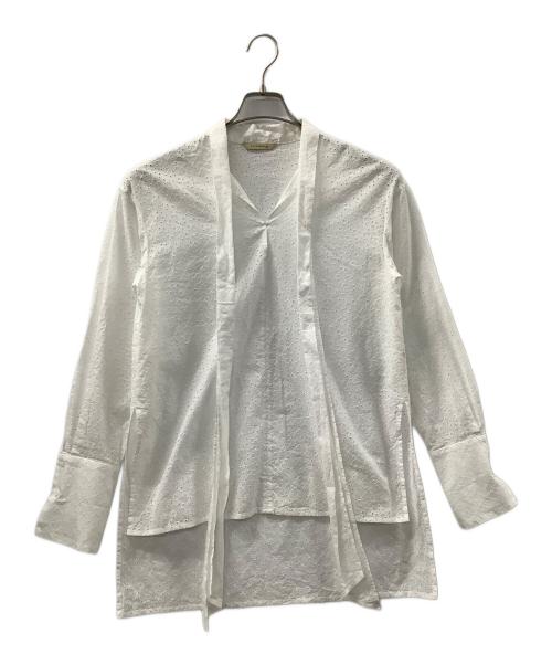 Curensology（カレンソロジー）Curensology (カレンソロジー) ブラウス ホワイト サイズ:Fの古着・服飾アイテム