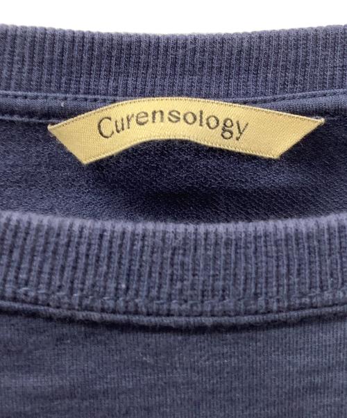 Curensology（カレンソロジー）Curensology (カレンソロジー) 長袖カットソー ブルー サイズ:Fの古着・服飾アイテム