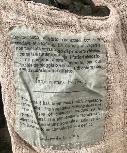 GIORGIO BRATO（ジョルジョブラッド）GIORGIO BRATO (ジョルジョブラッド) ラムレザージャケット カーキ サイズ:46の古着・服飾アイテム