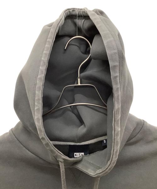 KITH（キス）KITH (キス) スモールロゴフーディースウェットパーカー グレー サイズ:Lの古着・服飾アイテム