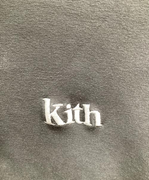 KITH（キス）KITH (キス) スモールロゴフーディースウェットパーカー グレー サイズ:Lの古着・服飾アイテム