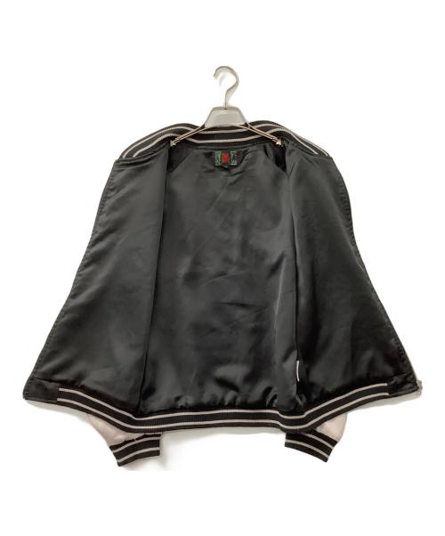 錦（ニシキ）錦 (ニシキ) エヴァンゲリオン (エヴァンゲリオン) 刺繍スカジャン グレー×ブラック サイズ:Lの古着・服飾アイテム