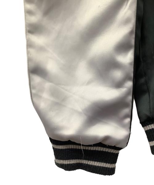 錦（ニシキ）錦 (ニシキ) エヴァンゲリオン (エヴァンゲリオン) 刺繍スカジャン グレー×ブラック サイズ:Lの古着・服飾アイテム