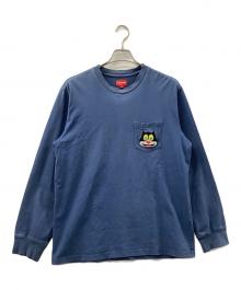 SUPREME（シュプリーム）の古着「CAT L/S Pocket Tee」｜ネイビー
