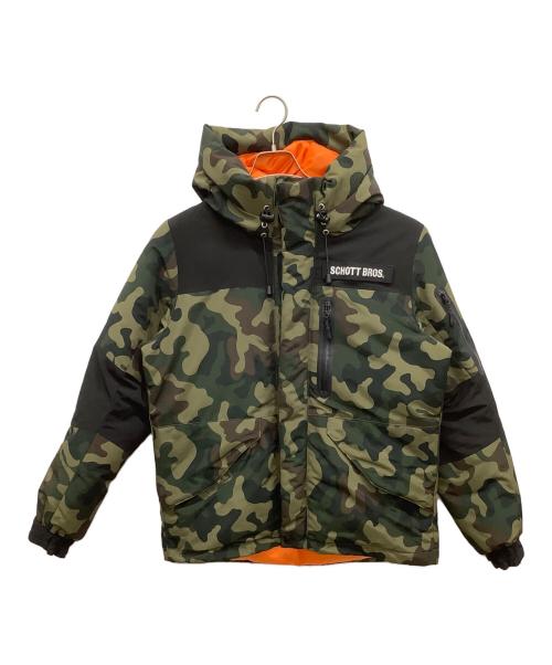 Schott（ショット）Schott (ショット) 2TONE SNORKEL DOWN PARKA CAMO カーキ サイズ:Sの古着・服飾アイテム