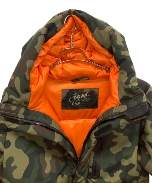 Schott（ショット）Schott (ショット) 2TONE SNORKEL DOWN PARKA CAMO カーキ サイズ:Sの古着・服飾アイテム