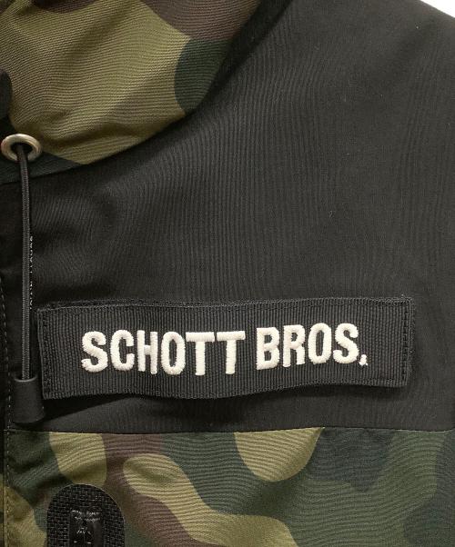 Schott（ショット）Schott (ショット) 2TONE SNORKEL DOWN PARKA CAMO カーキ サイズ:Sの古着・服飾アイテム