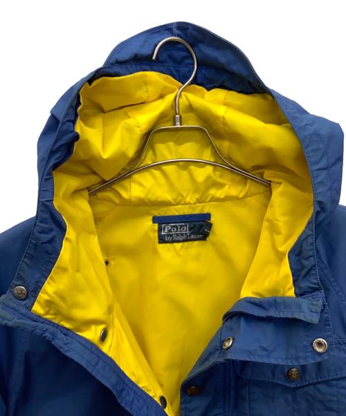 POLO RALPH LAUREN（ポロ・ラルフローレン）POLO RALPH LAUREN (ポロ・ラルフローレン) マウンテンパーカー ブルー×オレンジ サイズ:Sの古着・服飾アイテム