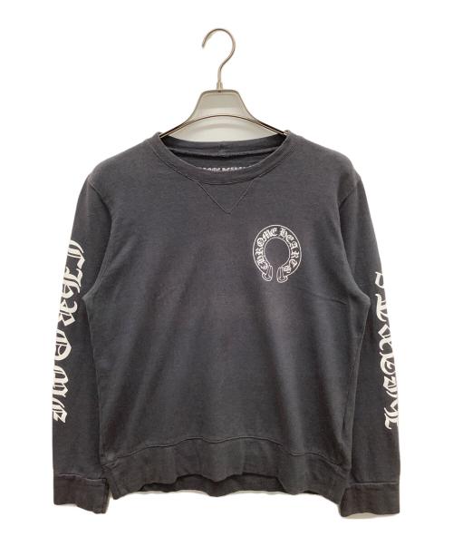 CHROME HEARTS（クロムハーツ）CHROME HEARTS (クロムハーツ) Tバーロゴロングスリーブカットソー グレー サイズ:Mの古着・服飾アイテム