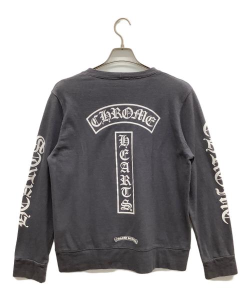 CHROME HEARTS（クロムハーツ）CHROME HEARTS (クロムハーツ) Tバーロゴロングスリーブカットソー グレー サイズ:Mの古着・服飾アイテム