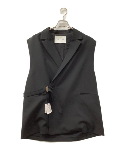 CULLNI（クルニ）CULLNI (クルニ) Sleeveless Tie Locken Jacket ブラック サイズ:2の古着・服飾アイテム