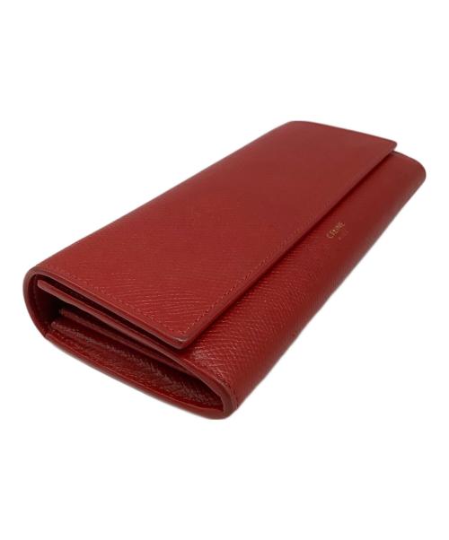 CELINE（セリーヌ）CELINE (セリーヌ) 長財布 レッドの古着・服飾アイテム