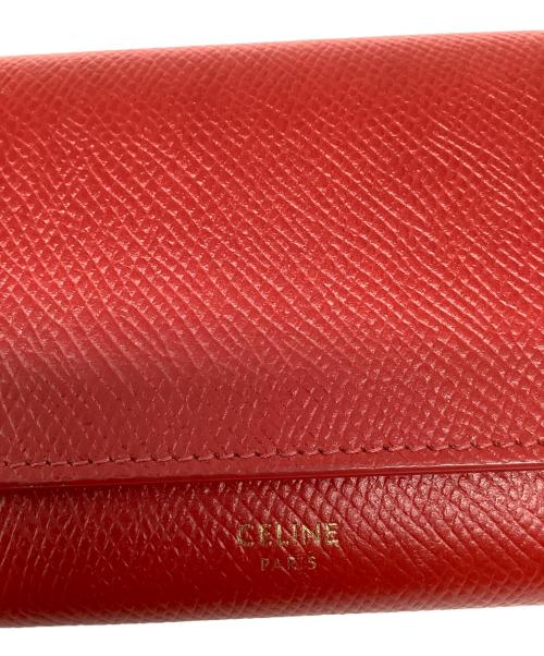 CELINE（セリーヌ）CELINE (セリーヌ) 長財布 レッドの古着・服飾アイテム