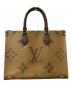 LOUIS VUITTON (ルイ ヴィトン) オンザゴーMM ブラウン：320000円