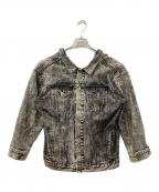 MADE IN HEAVENメイド イン ヘブン）の古着「リメイクデニムジャケット」｜グレー
