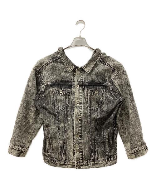 MADE IN HEAVEN（メイド イン ヘブン）MADE IN HEAVEN (メイド イン ヘブン) リメイクデニムジャケット グレー サイズ:2の古着・服飾アイテム