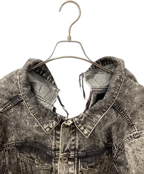 MADE IN HEAVEN（メイド イン ヘブン）MADE IN HEAVEN (メイド イン ヘブン) リメイクデニムジャケット グレー サイズ:2の古着・服飾アイテム