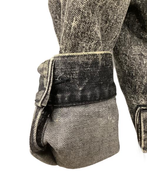 MADE IN HEAVEN（メイド イン ヘブン）MADE IN HEAVEN (メイド イン ヘブン) リメイクデニムジャケット グレー サイズ:2の古着・服飾アイテム