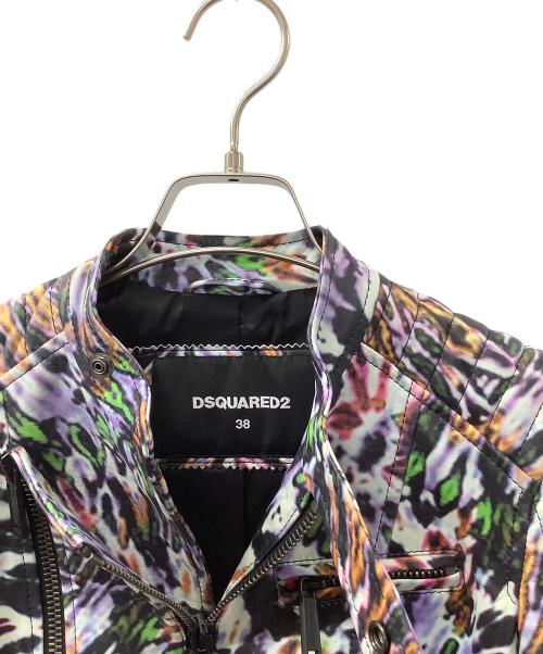 DSQUARED2（ディースクエアード）DSQUARED2 (ディースクエアード) ライダースジャケット マルチカラー サイズ:38の古着・服飾アイテム