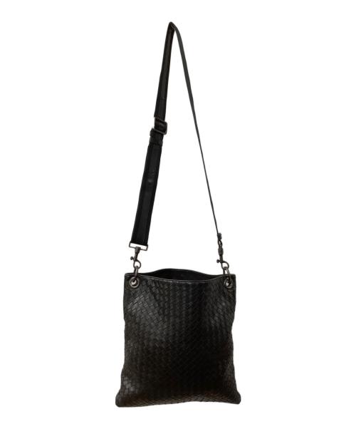 BOTTEGA VENETA（ボッテガベネタ）BOTTEGA VENETA (ボッテガベネタ) イントレチャート ショルダーバッグ ブラックの古着・服飾アイテム