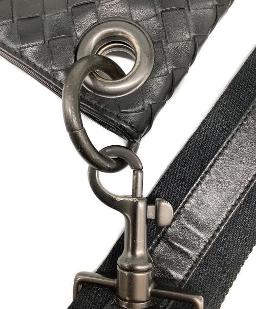 BOTTEGA VENETA（ボッテガベネタ）BOTTEGA VENETA (ボッテガベネタ) イントレチャート ショルダーバッグ ブラックの古着・服飾アイテム