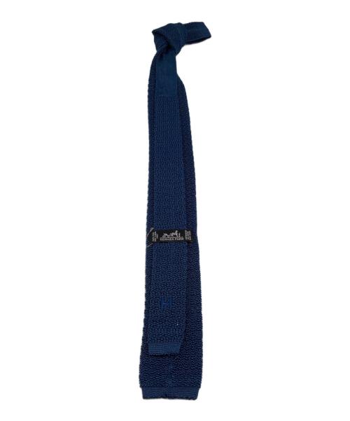 HERMES（エルメス）HERMES (エルメス) ニットネクタイ ブルー サイズ:-の古着・服飾アイテム