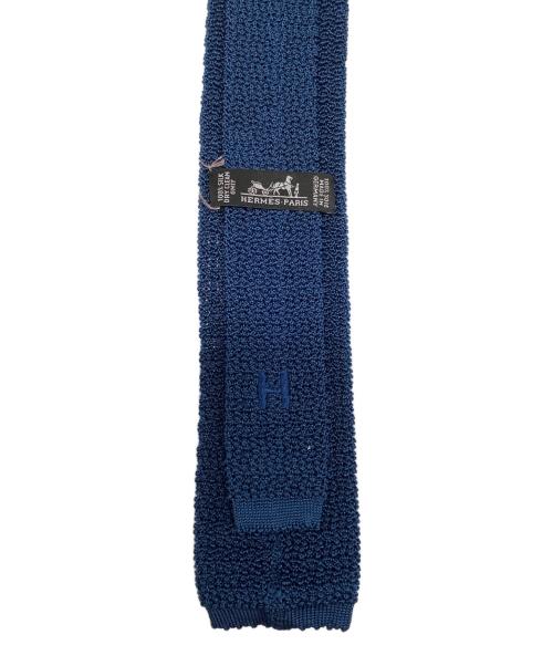 HERMES（エルメス）HERMES (エルメス) ニットネクタイ ブルー サイズ:-の古着・服飾アイテム