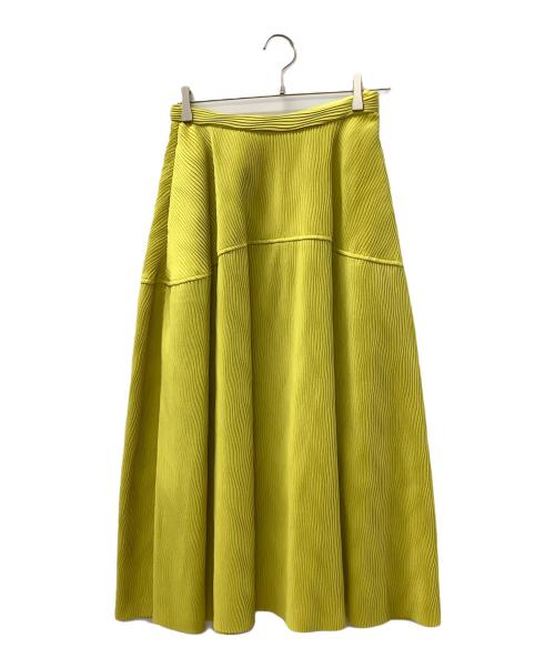 LE CIEL BLEU（ルシェルブルー）LE CIEL BLEU (ルシェルブルー) ロングスカート イエロー サイズ:38の古着・服飾アイテム