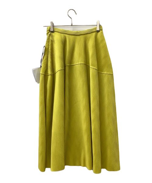 LE CIEL BLEU（ルシェルブルー）LE CIEL BLEU (ルシェルブルー) ロングスカート イエロー サイズ:38の古着・服飾アイテム